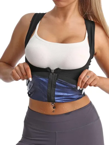Vista 2 de Verdusa Chaleco reductor de cintura para mujer, entrenador de cintura, faja moldeadora debajo del busto