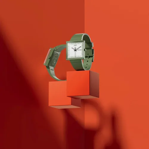 Vista 11 de Swatch What If Green Men's Watch SO34G700