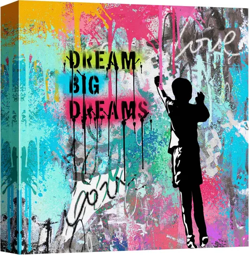 Vista 14 de NWT Lienzo impreso para pared, pintura en aerosol de ladrillo Audrey Hepburn Retrato Graffiti y arte callejero, ilustraciones abstractas, arte