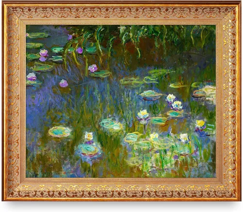 Vista 28 de A&T ARTWORK Antibes Seen from The Salis Gardens de Claude Monet Las Obras de Arte Clásico Mundial Reproducciones, Impresiones de Arte en Lienzo
