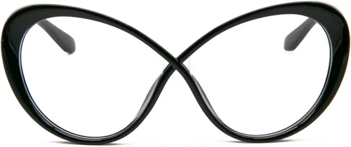 Vista 2 de LJCZKA Gafas de bloqueo de luz azul de gran tamaño para mujer, gafas ovaladas de ojo de gato, para computadora, antifatiga ocular