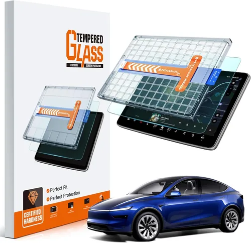 Vista 10 de Paquete de 2 protectores de pantalla antideslumbrantes mate para Tesla Model X/Model S 2023-2026 de 17 pulgadas + 9.4 pulgadas, pantalla táctil QHD