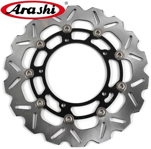 Vista 2 de Arashi Rotores de disco de freno delantero para Yamaha FZ8 2010-2015 ABS 11-15 Accesorios de repuesto de motocicleta FZ800 negro 2011 2015 2013 2014