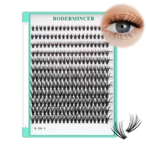 Vista 28 de Bodermincer 7D/10D/20D/30D/40D/50D/60D/80D/100D Rizo D, 240 unidades, extensiones de pestañas postizas, individuales y en racimo, pestañas falsas