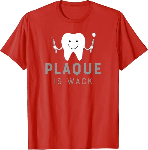 Vista 74 de Plaque is Wack Funny Dental Hygienist T-Shirt Asphalt Grey