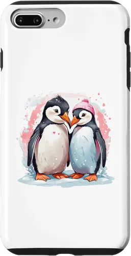 Vista 9 de iPhone 15 Pingüino Pareja Boda Pájaro Boda Matrimonio Día de San Valentín Love Case