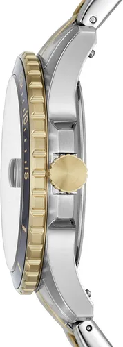 Vista 2 de Fossil - Reloj de cuarzo y acero inoxidable casual FB-01 inspirado en el buceo para hombre