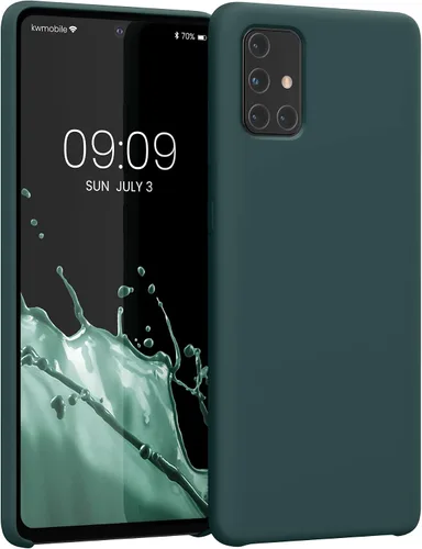 Vista 68 de kwmobile Funda Compatible con Samsung Galaxy A14 5G - Funda de teléfono de TPU y silicona con acabado suave - Verde Lima