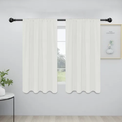 Vista 93 de Easy-Going - Cortinas opacas con bolsillo para varilla para dormitorio, cortinas de ventana para oscurecer la habitación para sala de estar