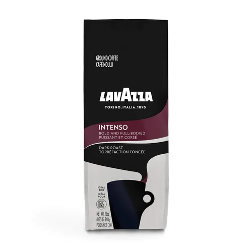 Vista 2 de Lavazza Intenso and Classico Mezcla de café molido, bolsas de 12 onzas (paquete de 2)