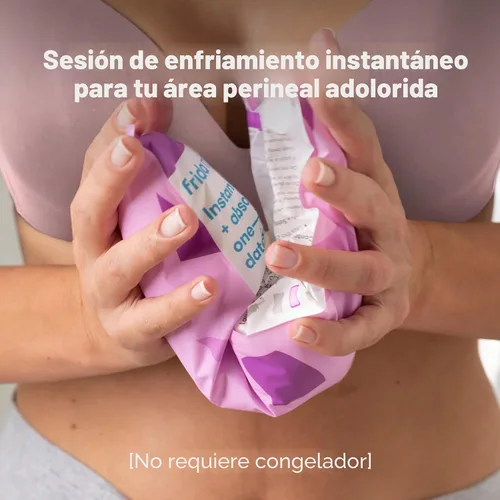 Vista 4 de Frida Mom 2 en 1 - almohadillas femeninas posparto, absorbentes, hielo perineal paquetes de terapia de frío instantáneo y almohadilla absorbente