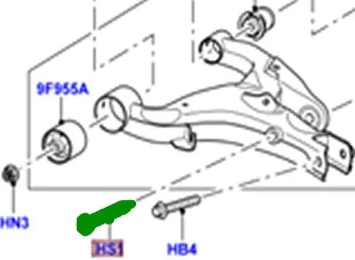 Vista 3 de BRAZO DE CONTROL TRASERO ORIGINAL LR3 SPORT 05-13 LR4 OEM NUEVO RYG000461