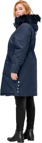 Vista 7 de ellos Parka tipo parka de talla grande con cremallera lateral y frontal para mujer, Multi