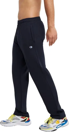 Vista 3 de Champion Powerblend - Pantalones deportivos de forro polar para hombre, pantalones deportivos con parte inferior abierta para hombre