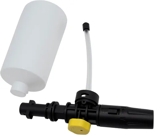 Vista 9 de Cañón de espuma FJ6, compatible con lavadoras a presión Kar-Cher K1-K7, tanque de 27.6 fl oz, boquilla de pulverización ajustable, para automóviles