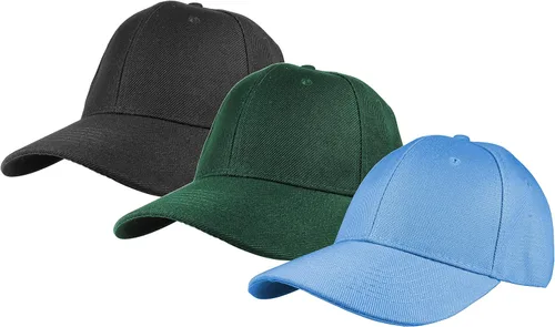 Vista 36 de Gelante - Gorra lisa de béisbol ajustable con correa trasera (3 unidades)