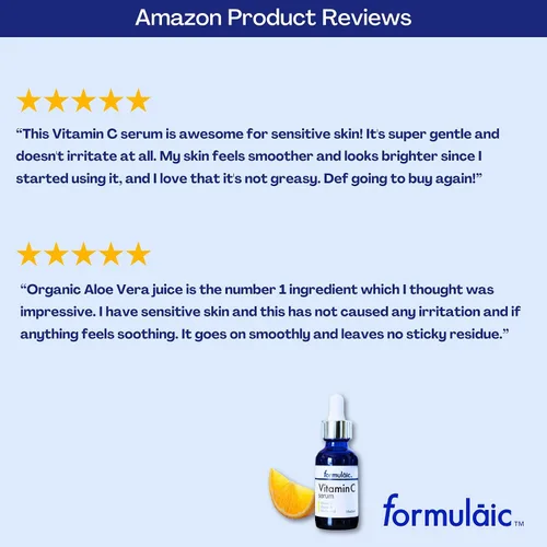 Vista 3 de Suero facial de vitamina C con vitamina E y ácido ferúlico, suero iluminador de la piel, revitaliza la piel y unifica la piel, sin fragancia, 1 onza