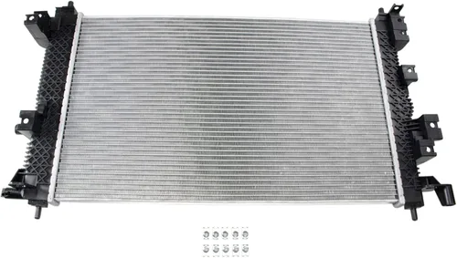 Vista 171 de TRQ Radiador de núcleo de aluminio de 1 fila Compatible con Subaru WRX STI 2.5L Turbo AWD 2015-2020
