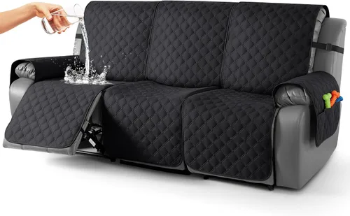 Vista 23 de TAOCOCO Fundas reclinables 100% impermeables, con correas para las piernas, funda de sofá reclinable reversible para silla reclinable, protector