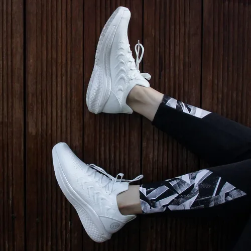 Vista 6 de Pujcs - Zapatillas deportivas antideslizantes para mujer, tenis ligeros y transpirables, zapatillas de correr para el gimnasio, malla para caminar