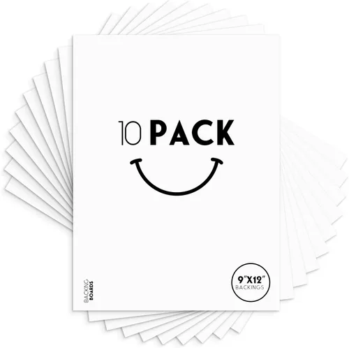 Vista 21 de Golden State Art, cartón de soporte blanco 4x6, soportes para marco, cuadro (paquete de 10) 4-Ply Thickness Uncut Matte Cardboard, Ideal for