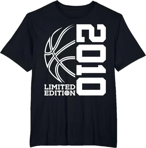 Vista 77 de Camiseta de baloncesto de 13 cumpleaños edición limitada 2010, Negro