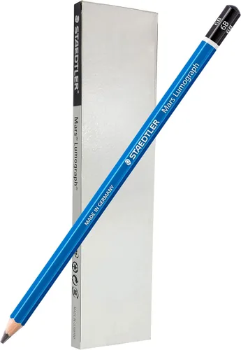 Vista 22 de STAEDTLER Mars Lumograph 2B - Lápiz de dibujo artístico de grafito, 6 lápices