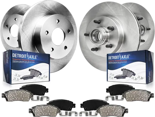 Vista 16 de Detroit Axle - Kit de frenos para Mazda CX-5 2019-2024, rotores de freno de disco pastillas de freno de cerámica con herrajes 2020 2021 2022 2023