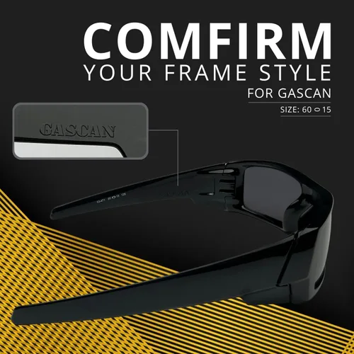 Vista 4 de Lentes de repuesto polarizadas para Oakley Gascan Fácil de instalar Ajuste perfecto Azul hielo