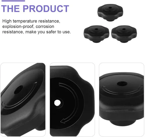 Vista 9 de Mipcase Pomo de repuesto para tapa de olla, 4 piezas universales de repuesto para olla a presión, cacerola, tapa de olla