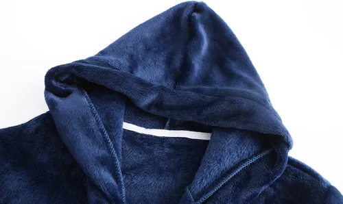 Vista 3 de CJMJXPH Bata de baño suave con capucha para niños y niñas, ropa de dormir de 2 a 16 años