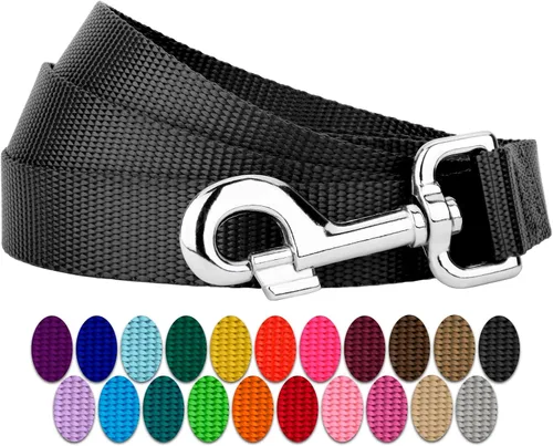 Vista 5 de Country Brook Petz - Correa para perro de nailon duradera de estilo tradicional de 1 pulgada con broche fácil de usar para razas pequeñas, medianas