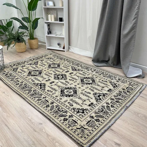 Vista 47 de Alfa Rich 5x8 Alfombras lavables de oro ámbar para sala de estar, dormitorio, cocina, de algodón, aptas para mascotas