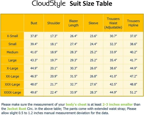 Vista 2 de Cloudstyle Traje de vestir para hombre de un solo pecho 2 piezas Slim Fit 2 Botones Trajes