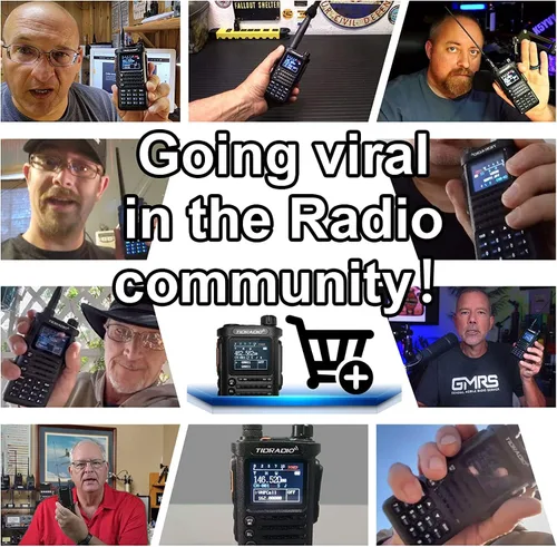 Vista 15 de Radios portátiles TIDRADIO TD-H8 GMRS de 10 vatios (4ª generación), programación de APP/PC, 4 baterías de 2500 mAh, capacidad para repetidor Negro