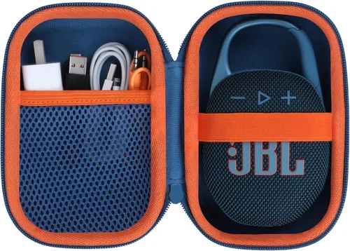 Vista 10 de Funda rígida compatible con altavoz portátil JBL Clip 5 Clip 4 (funda negra)