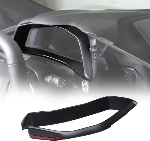 Vista 8 de Sekhyna Marco de panel de tablero compatible con Corvette C8 Stingray 2020-2023 ABS 1 pieza de accesorios de marco de velocímetro electrónico