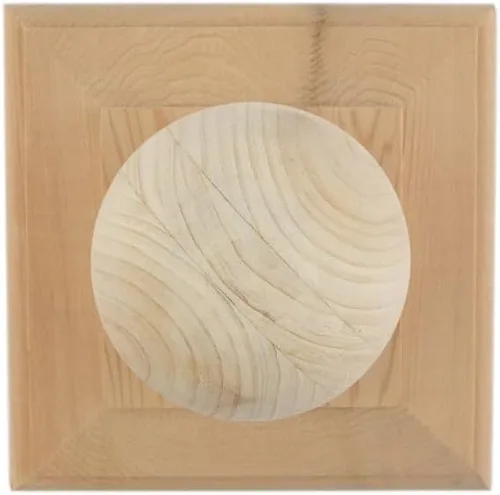 Vista 4 de Deckorators Tapa de poste de cedro Newport Ball Top de 4 pulgadas x 4 pulgadas