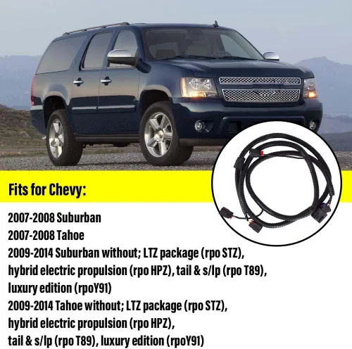 Vista 3 de Arnés de cables para sensor de estacionamiento trasero para Chevy Suburban Tahoe GMC Yukon, reemplaza 22899761