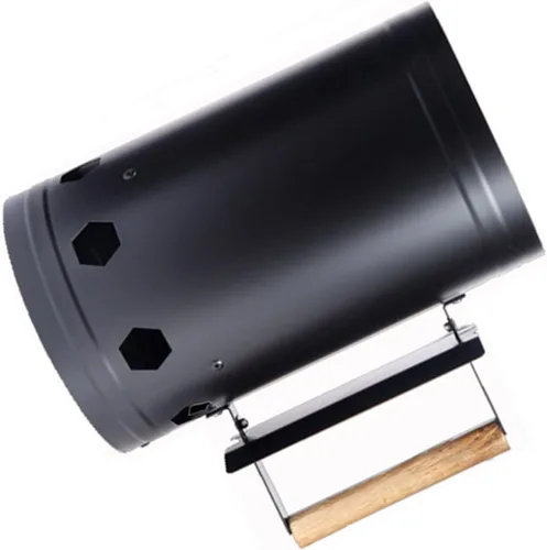 Vista 6 de Arrancador de chimenea de acero inoxidable para cocinar al aire libre