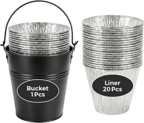 Vista 8 de Piezas de repuesto desechables de aluminio para cubo de grasa para Pit Boss 67292, Camp Chef, Oklahoma Joe's 9518545P06, Rec Tec, Traeger