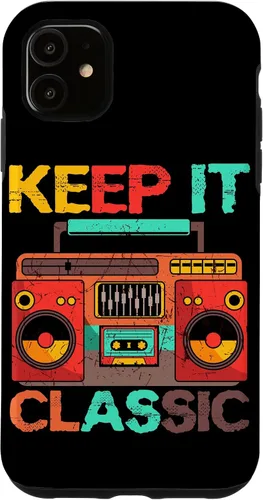 Vista 8 de Keep It Classic Radio 80s 90s Retro Vintage Cassette Player Funda para iPhone 17