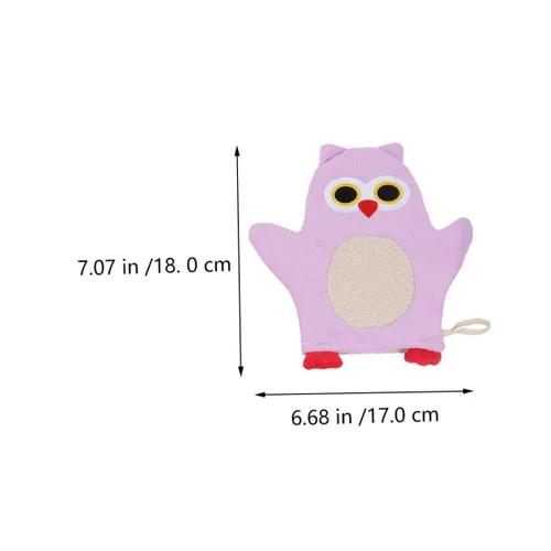 Vista 6 de 6Pcs Bath Mitts Washcloths Soft Body Cleaning Gloves with Cartoon Patterns for Gentle Scrubbers for Bath Enjoyment and Delicate Skin Care