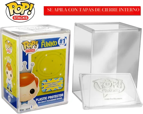 Vista 2 de Funko Pop Premium - Estuches protectores prémium para figuras de vinilo coleccionables de Funko Pop, almacenamiento duradero, transparente