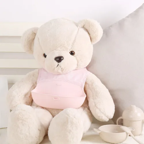 Vista 3 de Babero Plegable Easy Rosa claro
