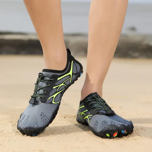 Vista 5 de ziitop Zapatos de agua para hombres y mujeres, para playa, descalzos, natación, escalada, piscina, calcetines, antideslizantes, transpirables