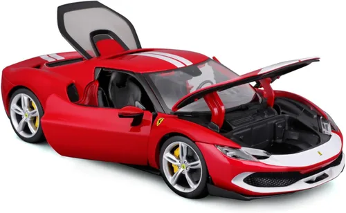 Vista 2 de Maisto 1:18 Race & Play Ferrari 296 GTB Assetto Fiorano Rojo