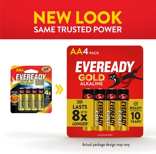 Vista 12 de Eveready Pilas alcalinas doradas AA, 4