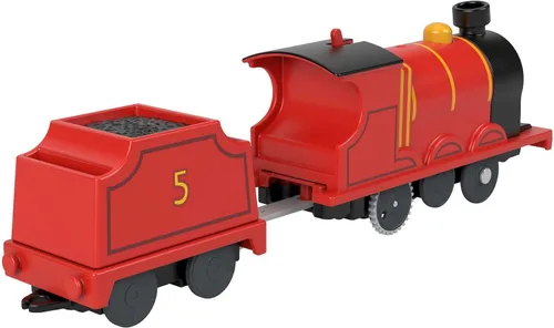 Vista 3 de Thomas & Friends Tren de juguete motorizado James Motor alimentado por batería con tierno para juegos de simulación preescolar niños a partir de 3