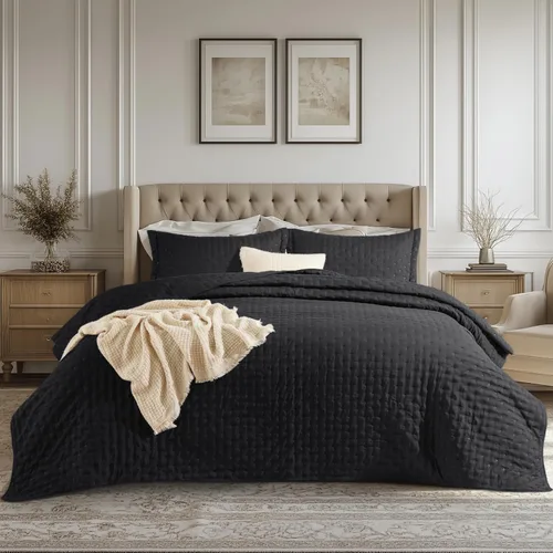 Vista 24 de Bedsure Edredón individual – Ropa de cama ultrasuave individual XL para decoración de dormitorio, edredón ligero para todas las estaciones, colcha